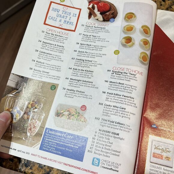 Lot Of Taste Of Homes Cooking Back Issues Recipes Magazines 2011 set Of 6 - Picture 7 of 16